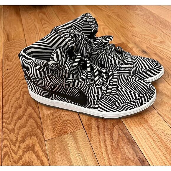 Nike Other - Nike SB Dunk High Premium 'Concept Car' Zebra Men's Size 10.5 Black